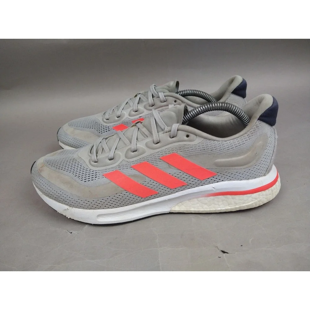 Adidas Supernova Boost Men's‎ Running Shoes Cushionned Grey Turbo Red GX2961